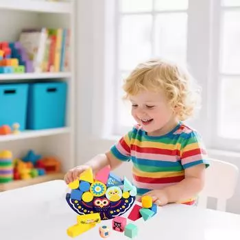 Owls Animals In Colors Balanced Layering High Game Used For Early Education And Brain Development, Suitable For Children, Helps In The Cultivatio One Size