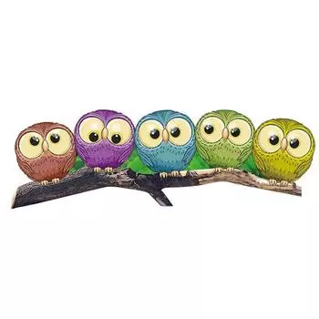 Owls Stickers Waving Wiper Decals Window Wiper Stickers Rear Windshield Stickers Car Stickers разноцветный