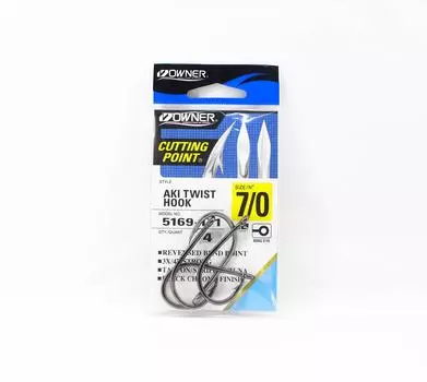 Owner 5169 Aki Twist Hook Размер 7/0 (9926)