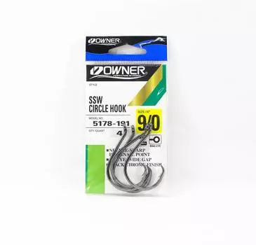 Owner 5178 Круглый крючок SSW, размер 9/0 (0151)