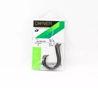 Owner 5178 SSW Круглый крючок Размер 10/0 (0168)