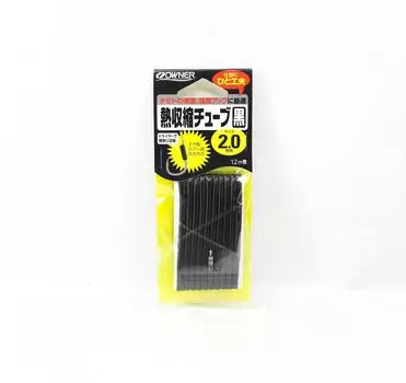 Owner 81219 Термоусадочная трубка черная, размер 2,0 мм, 1,2 м (8741)