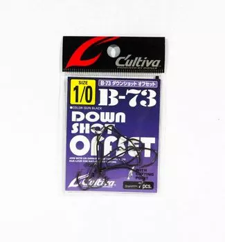 Owner B-73 Worm Hook Down Shot Offset, размер 1/0 (1164)