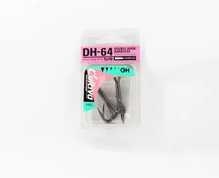Owner DH-64 Двойной крючок Heavy Duty безбородочный Topwater Frog Размер 5/0 (2559)