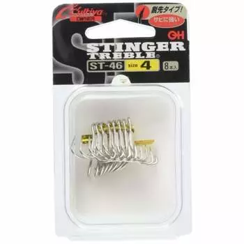 OWNER Hook Cultiva ST-46 Stinger Triple Hook No. 10 Gun Black Coat