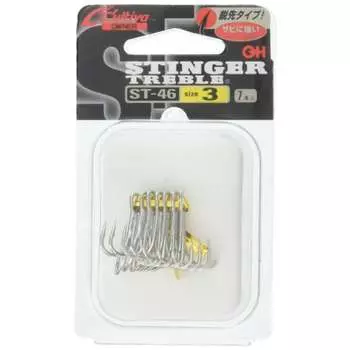 OWNER Hook Cultiva ST-46 Stinger Triple Hook Нет. 3 Пистолета Черное Пальто