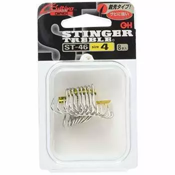 OWNER Hook Cultiva ST-46 Stinger Triple Hook No. 6 Gun Black Coat