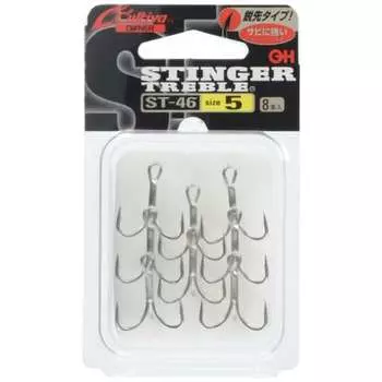 OWNER Hook Cultiva ST-46 Stinger Triple Hook No. 5 Gun Black Coat