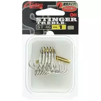 OWNER Hook Cultiva ST-46 Stinger Triple Hook No. 1 Gun Black Coat