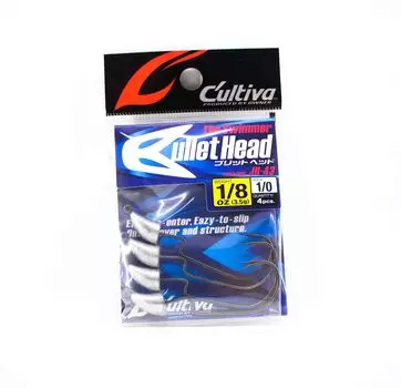 Owner JH-43 Смещенный крючок с джиг-головкой Bullet, 1/8 унции, размер 1/0 (2146)