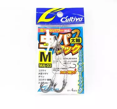 Owner MA-03 Мощный крючок Mushi Head Tenya Assist, размер M (0829)