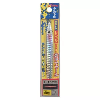 OWNER Metal Jig Lure GJL-60 Shooting Jig Level 60g Silver (Glow Edge) #13 31872