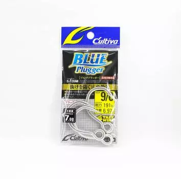 Owner S-135M Blue Plugger, одинарный крючок для приманки, размер 9/0 (6005)