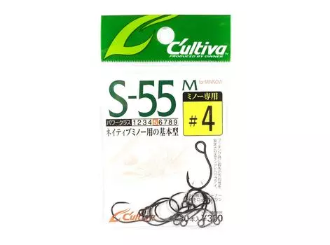 Owner S-55M с одинарным крючком для приманки размера 4 (8705)