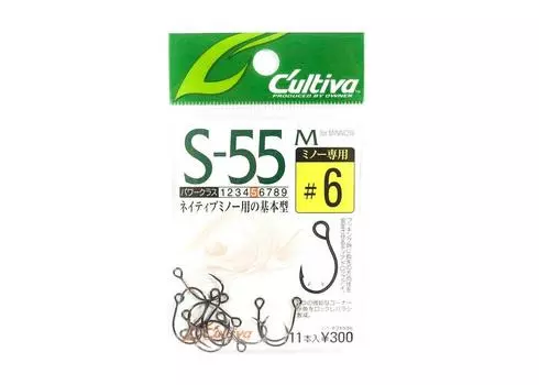 OWNER S-55M Single Hook 6 11770 Fishhook