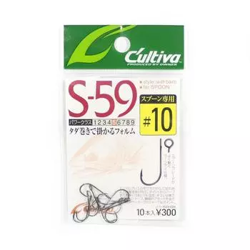 Owner S-59 Одинарный крючок для ложки размером 10 (9116)