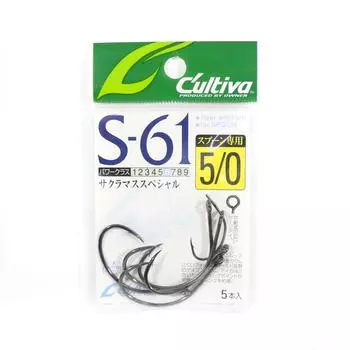 Owner S-61 Одинарный крючок для ложки размером 5/0 (3051)