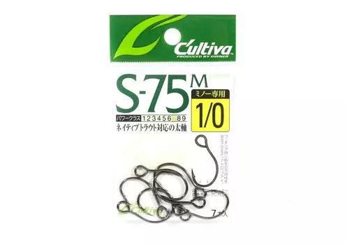 Owner S-75M с одинарным крючком для приманки размером 1/0 (9475)