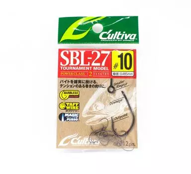 Owner SBL-27 Одинарный крючок для ложки без бородки, размер 10 (7576)