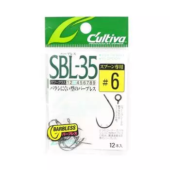 Owner SBL-35 Одинарный крючок для ложки без бородки, размер 6 (8880)