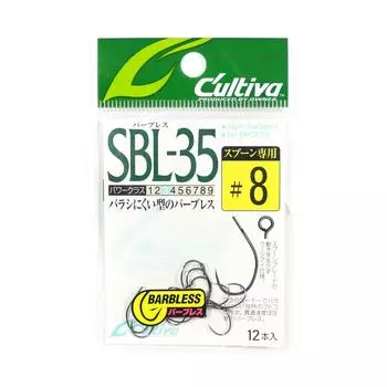 Owner SBL-35 Одинарный крючок для ложки без бородки, размер 8 (8873)