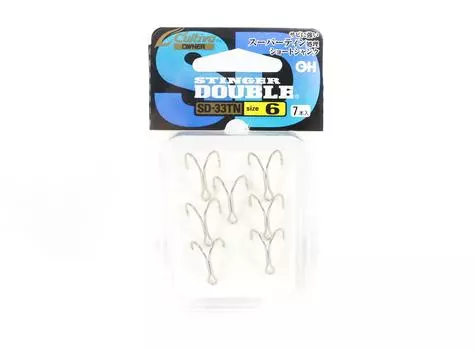 Owner SD-33 TN Stinger с двойным крючком, размер 6, Япония (0327)