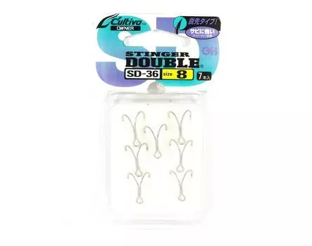 Owner SD-36 Stinger с двойным крючком, размер 8, Япония (6093)