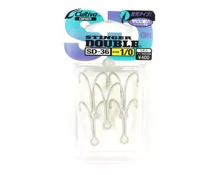 Owner SD-36 Стингер с двойным крючком, размер 1/0, Япония (6116)
