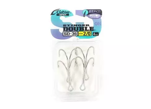 Owner SD-36 Стингер с двойным крючком, размер 2/0, Япония (6123)