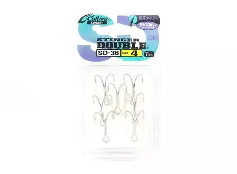 Owner SD-36 Stinger с двойным крючком, размер 4, Япония (6079)