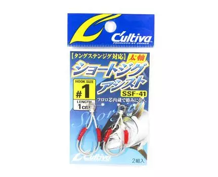Owner SSF-41 Короткие крючки для джиг-вспомогательного устройства размера 1 (3215)