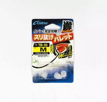 Owner TB-10 Pick Thru Soft, размер M 13 x 9 мм, прозрачный (6524)