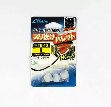 Owner TB-10 Pick Thru Soft, размер L 15 x 12 мм, прозрачный (6555)