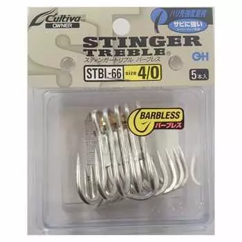 OWNER Triple Hook STBL-66 Stinger Triple Hook 4/0 No. 11545