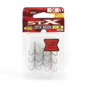 OWNER Triple Hook STX-45ZN Stinger Triple Extra No. 8 11794 Silver