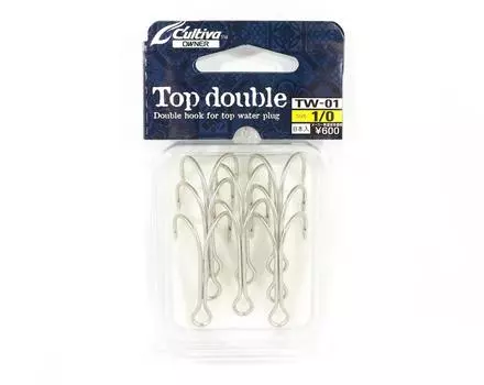 Owner TW-01 Top Double Hook для приманок Topwater, размер 1/0 (4753)