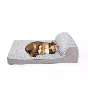 OWNPETS Собака Домашние животные Зимние моющиеся спальные места для домашних животных Включает Подушку Большая Средняя Взрослая Холодная Высокая Домашние животные Нижняя кровать, Кровать, Теплая, Покрывало, Подушка, Диван, Собаки, Пушистый, серый