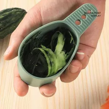 Овощечистка Быстрая очистка Легкая очистка с хранением Нескользящая трубка Острое лезвие Пищевое качество зелёный