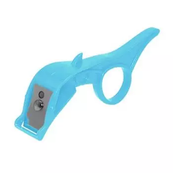 Овощечистка для апельсинов, удобный противоскользящий пластиковый прочный резак для колец цитрусовых для ресторана розовый