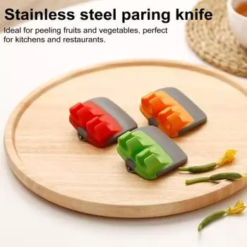 Овощечистка для фруктов и овощей с резиновой ручкой из нержавеющей стали, инструмент для очистки картофеля, моркови, огурца, овощей, тыквы, кухонный гаджет