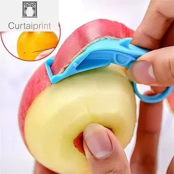 Овощечистка для фруктов, яблока, киви, апельсина, овощечистка из нержавеющей стали, портативная ручная машина для очистки картофеля, кухонные инструменты 1PCS оранжевый