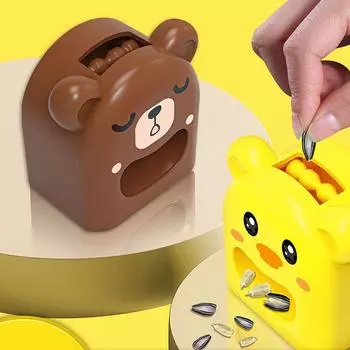 Овощечистка для семян подсолнечника, автоматическая машина для очистки семян подсолнечника, мультяшная чувствительная открывалка для дыни, безопасная для защиты зубов