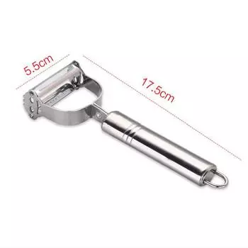 Овощечистка из нержавеющей стали для овощей и фруктов, овощечистка, двойная строгальная терка 2