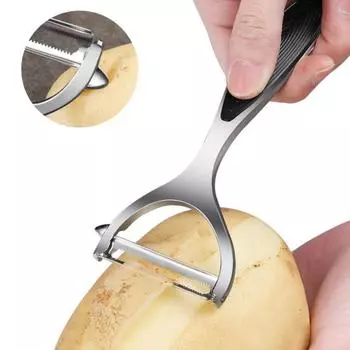 Овощечистка из нержавеющей стали, картофелечистка, многофункциональная терка для моркови, инструменты для фруктов, кухонные аксессуары, кухня