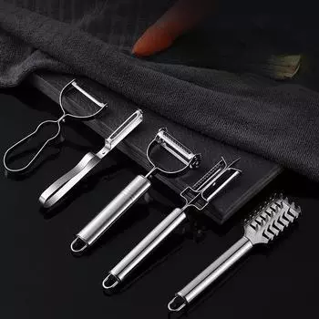 Овощечистка из нержавеющей стали креативная новая удобная овощечистка рубанок кухонные гаджеты кухонные овощи и фрукты соскребание