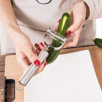 Овощечистка из нержавеющей стали, овощечистка, дыня, картофель, морковь, огурец, многофункциональная терка, овощечистка для овощей, ломтик, домашний кухонный инструмент