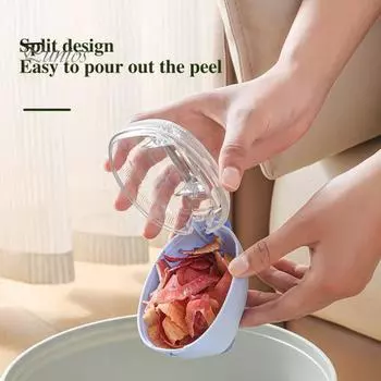 Овощечистка из нержавеющей стали с контейнером-ящиком Многофункциональный нож для очистки фруктов и овощей Острые лезвия Кухонный инструмент для дома абрикосовый