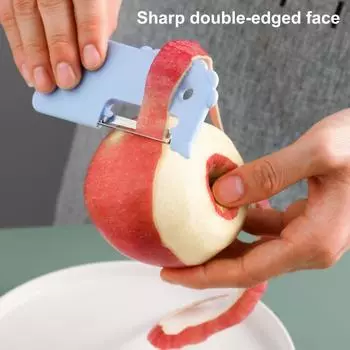 Овощечистка Нож для очистки из нержавеющей стали PP Ручка Измельчитель фруктов Кухонный инструмент для фруктов и овощей WBL белый