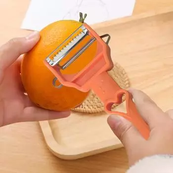 Овощечистка Yousheng Cocororo Двойная соломорезка Овощечистка Фрукты Многофункциональные кухонные принадлежности для моркови, картофеля, апельсина, лимона Sets