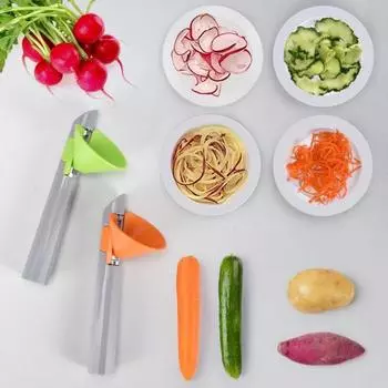 Овощечистка Зубчатая режущая головка Овощечистки Многофункциональные соломорезки Фрукты Морковь Огурцы Овощечистки Легко очищать Кухонный инструмент 1pc